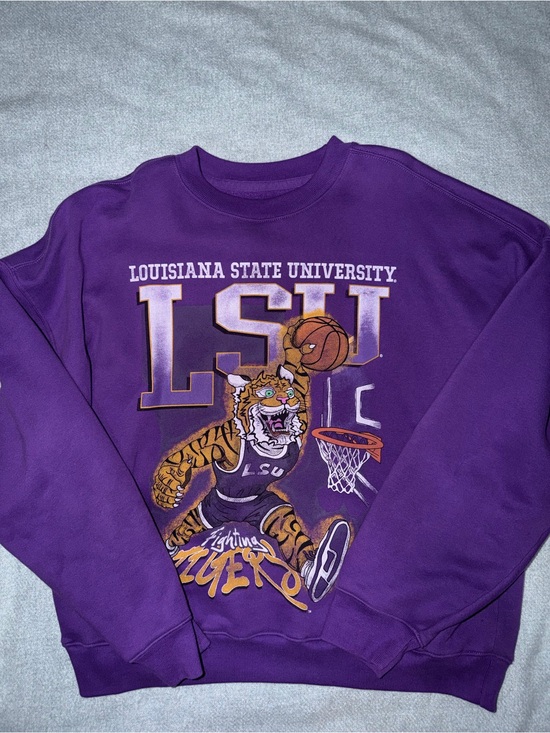 Hollister Other - Hollister Purple LSU Graphic Crewneck Sweatshirt